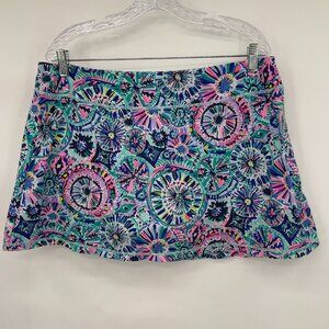 Lilly Pulitzer Luxletic Keegan Athletic Skort Multicolor Print Women’s XL